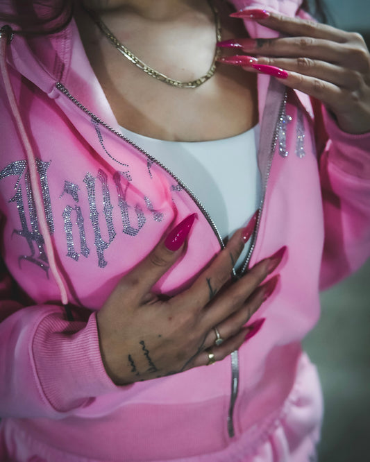 PAPERMOTION CROPPED RHINESTONE JACKET