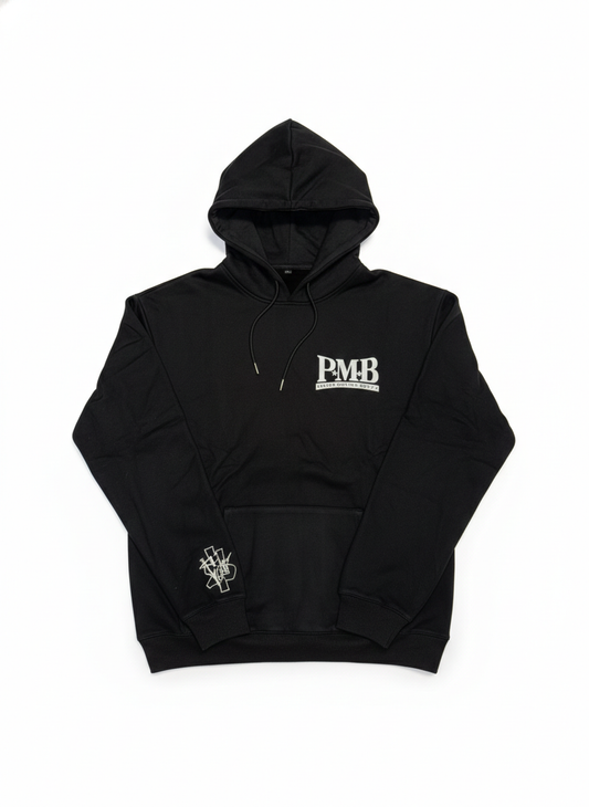 PMB RHINESTONE HOODIE BLACK